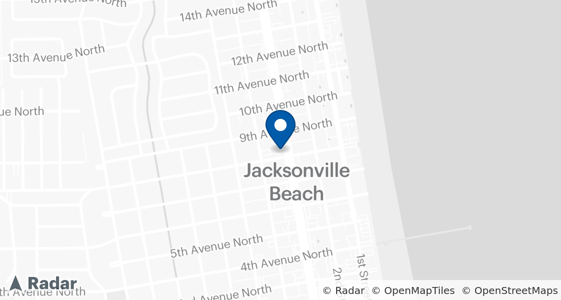 Map of Dairy Queen Location:: 902 N 3rd St, Jacksonville Beach, FL, 32250-7153
